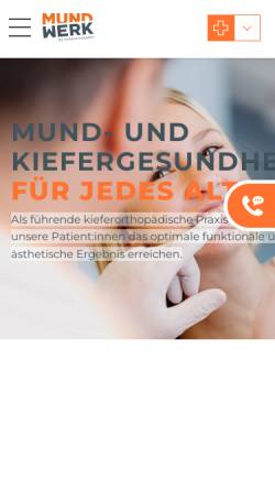 Vorschau der mobilen Webseite mundwerk.de, Mundwerk AG