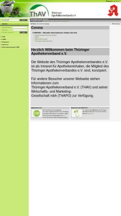 Vorschau der mobilen Webseite www.thueringer-apotheken.de, Thüringer Apothekenportal