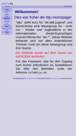 Vorschau der mobilen Webseite dtju.de, [de.talk.jugend] dtju
