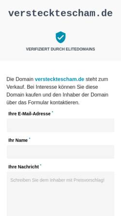Vorschau der mobilen Webseite www.verstecktescham.de, Versteckte Scham