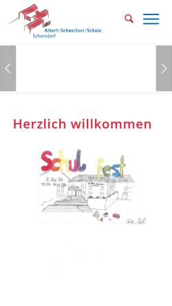 Vorschau der mobilen Webseite www.ass-schorndorf.de, Albert-Schweitzer-Schule