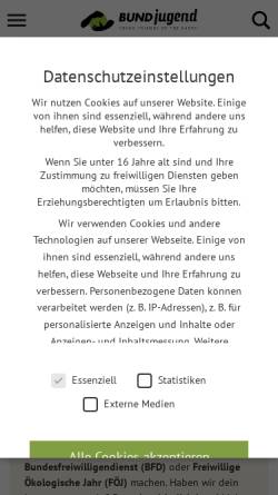 Vorschau der mobilen Webseite www.bundjugend-nrw.de, BUNDjugend Nordrhein-Westfalen