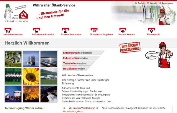 Vorschau von www.tankreinigung-walter.de, Willi Walter Öltank-Service GmbH