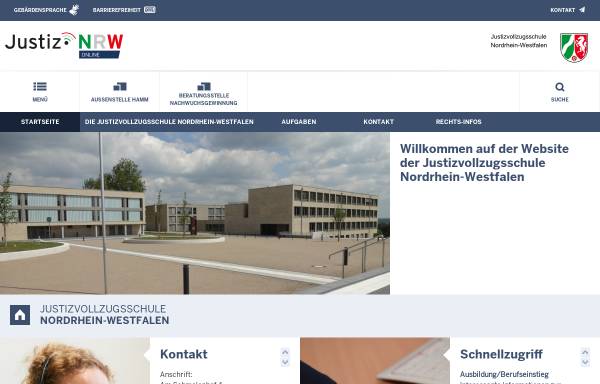 Vorschau von www.jvs.nrw.de, Justizvollzugsschule Nordrhein-Westfalen