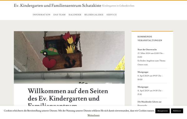 Vorschau von www.schatzkiste-huellen.de, Schatzkiste - Kindergarten und Schulkindhaus Hüllen