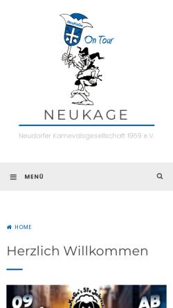 Vorschau der mobilen Webseite www.neukage.de, NeuKaGe