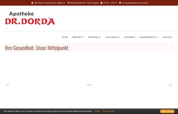 Vorschau von www.apotheke-dr-dorda.de, Apotheke Dr. Dorda