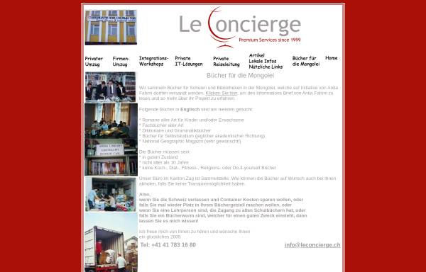 Vorschau von www.leconcierge.ch, Le Concierge: Bücher für die Mongolei