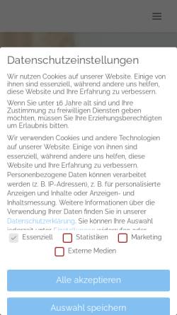 Vorschau der mobilen Webseite schlafapnoe-online.de, Schlafapnoe e.V.