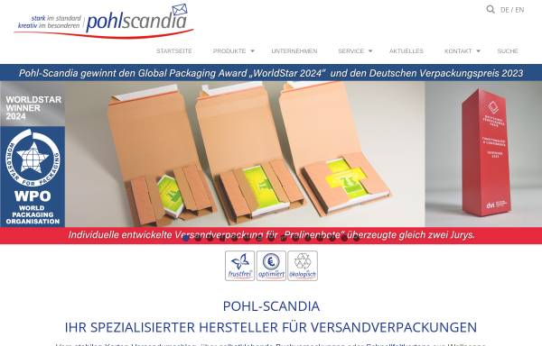 Vorschau von www.pohlscandia.com, Pohl-Scandia GmbH