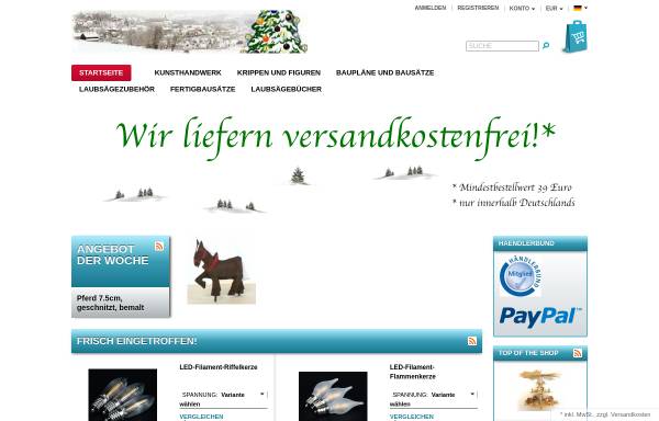 Vorschau von erzgebirgsversand.com, Erzgebirge Versand GbR