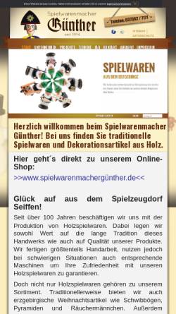 Vorschau der mobilen Webseite www.spielwarenmacher.com, Spielwarenmacher.com GbR