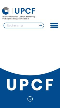 Vorschau der mobilen Webseite www.unionpatronale.ch, Freiburgischer Arbeitgeberverband