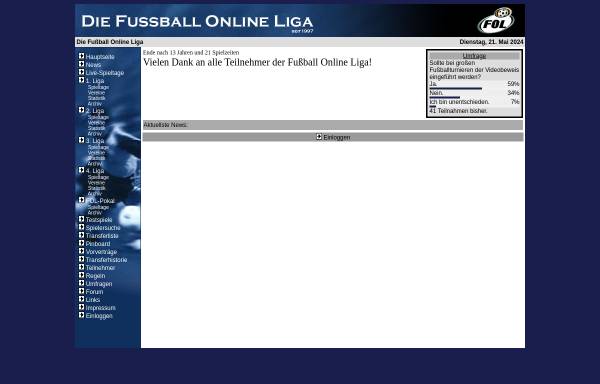 Vorschau von www.f-o-l.de, Die Fußball Online Liga