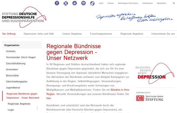 Vorschau von www.buendnis-depression.de, Bündnis gegen Depression