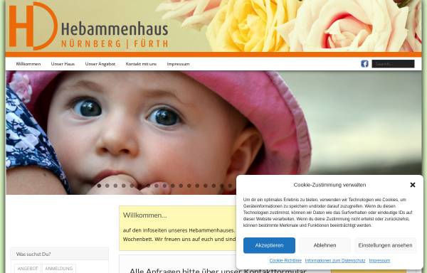 Vorschau von www.hebammenhaus.de, Hebammenhaus Gebhard, Torney-Weiß, von Studnitz GdbR
