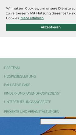 Vorschau der mobilen Webseite www.hospiz-team.de, Hospiz-Team-Nürnberg e.V.