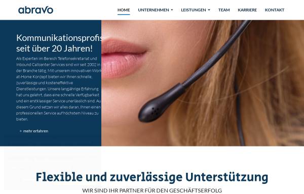Vorschau von abravo.de, Abravo Call Center GmbH