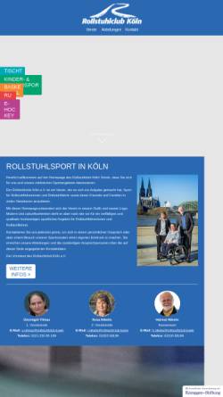 Vorschau der mobilen Webseite www.rsc-koeln.de, Rollstuhl-Club-Köln e.V.
