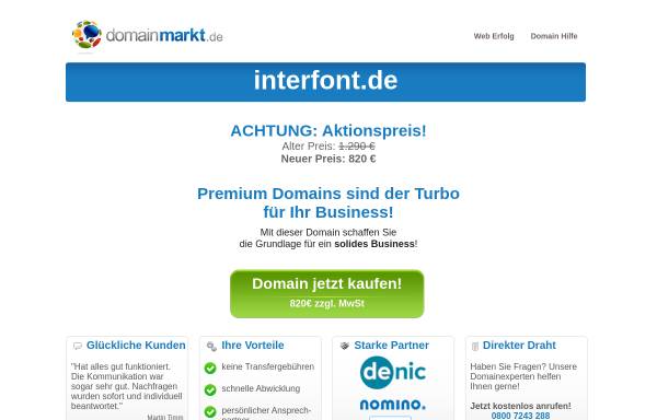 InterFont - Online Shop für Typographie und Sprachen
