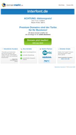Vorschau der mobilen Webseite www.interfont.de, InterFont - Online Shop für Typographie und Sprachen