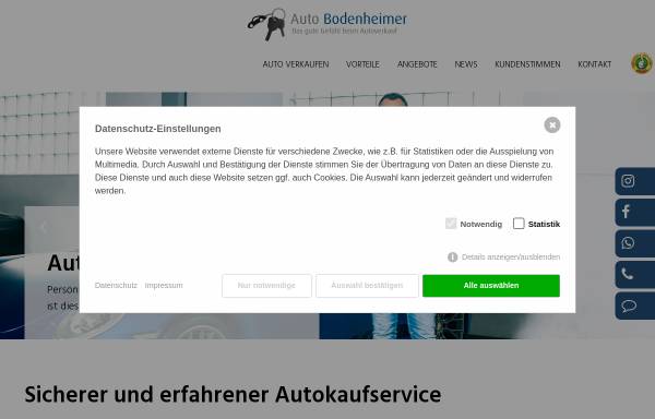Vorschau von www.auto-bodenheimer.com, Auto Bodenheimer GmbH