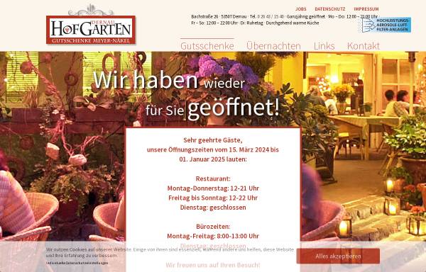 Vorschau von www.hofgarten-dernau.de, Hofgarten Dernau - Gutsschenke Meyer-Näkel