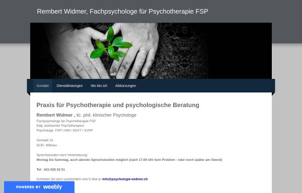 Vorschau von www.psychologie-widmer.ch, Psychologie Widmer