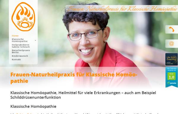 Vorschau von sabine-scheuch.de, Sabine Scheuch - Klassische Homöopathie