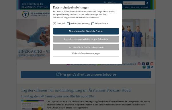 Vorschau von www.barbaraklinik.de, St. Barbara-Klinik Hamm-Heessen GmbH