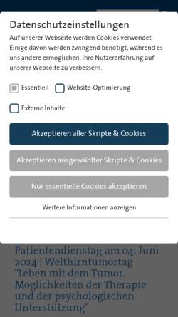 Vorschau der mobilen Webseite www.barbaraklinik.de, St. Barbara-Klinik Hamm-Heessen GmbH