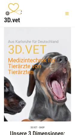 Vorschau der mobilen Webseite www.tierarztpraxis-bielefeld.de, Dr. med. vet. Thomas Gräf, Kleintierpraxis