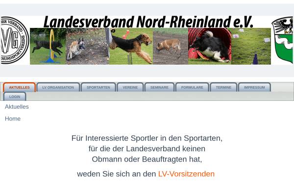 Vorschau von www.lv-nord-rheinland.de, Deutscher Verband für Gebrauchshundsportvereine (DVG), Landesverband Nord-Rheinland e.V.