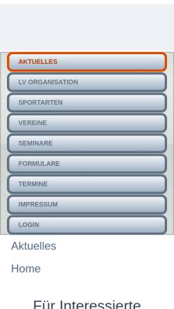 Vorschau der mobilen Webseite www.lv-nord-rheinland.de, Deutscher Verband für Gebrauchshundsportvereine (DVG), Landesverband Nord-Rheinland e.V.