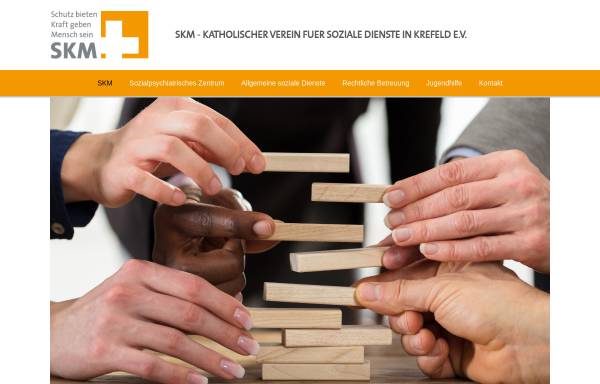 Vorschau von www.skm-krefeld.de, SKM - Katholischer Verein für soziale Dienste in Krefeld e.V.