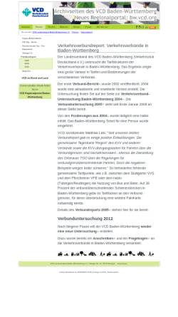 Vorschau der mobilen Webseite www.vcd-bw.de, Verkehrsverbund-Report