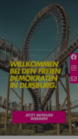 Vorschau der mobilen Webseite fdp-duisburg.de, FDP Duisburg
