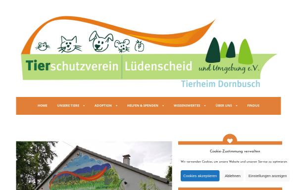 Vorschau von www.tierheim-luedenscheid.de, Tierheim Lüdenscheid