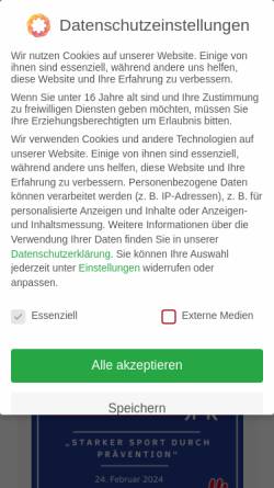 Vorschau der mobilen Webseite schleswig-holstein.dsqv.de, Squash Verband Schleswig-Holstein e.V.