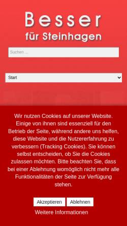 Vorschau der mobilen Webseite www.besser-fuer-steinhagen.de, Besser für Steinhagen