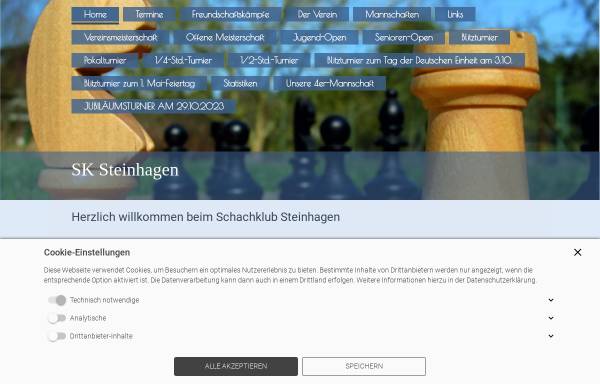 Vorschau von www.sk-steinhagen.de, Schachklub Steinhagen