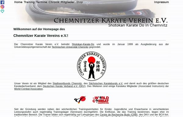Vorschau von www.cekavau.de, Chemnitzer Karate Verein e.V.