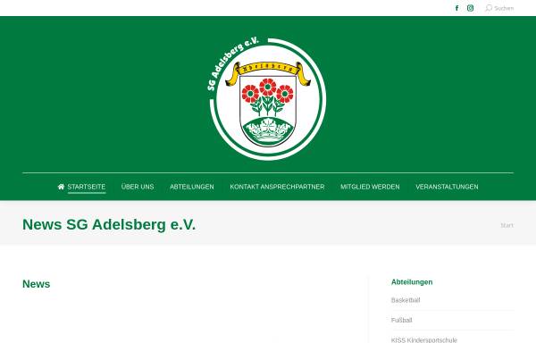 Vorschau von www.sg-adelsberg.de, Sportgemeinschaft Adelsberg e.V.
