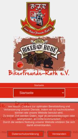 Vorschau der mobilen Webseite www.bikerfreunde-rath.de, BikerFreunde–Rath.de