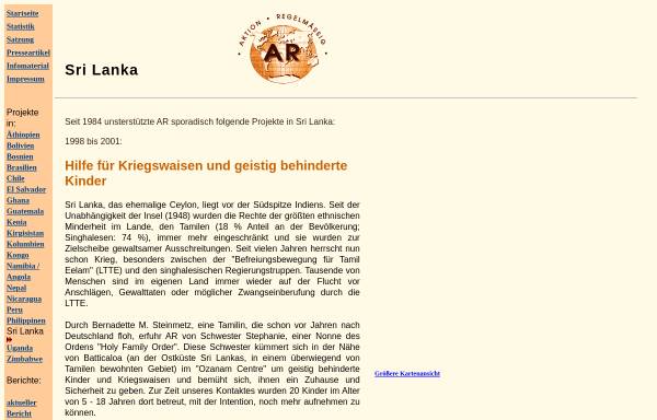 Vorschau von www.aktionregelmaessig.de, AR Aktion Regelmässig - Sri Lanka