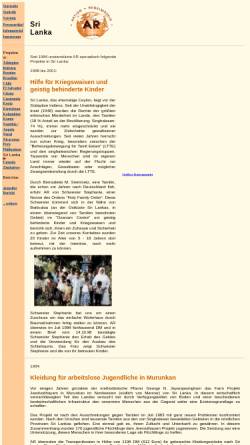 Vorschau der mobilen Webseite www.aktionregelmaessig.de, AR Aktion Regelmässig - Sri Lanka