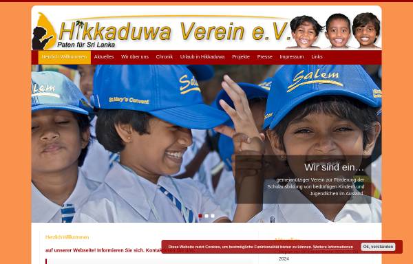 Vorschau von www.hikkaduwa-verein.de, Hikkaduwa-Verein e.V. Salem Paten für Sri Lanka