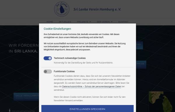 Vorschau von www.srilankaverein.de, Sri Lanka Verein Hamburg e.V.