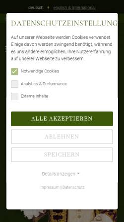 Vorschau der mobilen Webseite www.festungsmauern-dresden.de, Festungsmauern am Brühlschen Garten