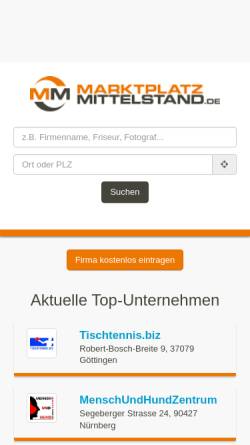 Vorschau der mobilen Webseite www.mon.de, Weinbergschänke Pillnitz